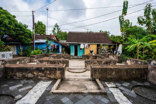 Stone ruins of Taman Sari in Yogyakarta