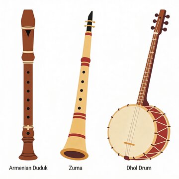 Collection of Traditional Armenian Musical Instruments
