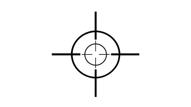 Crosshair reticle for aiming and targeting