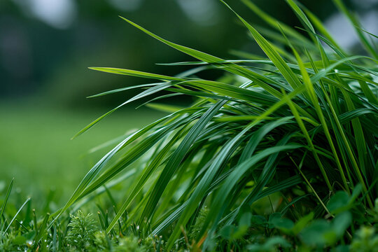 Grass sways gently in the breeze