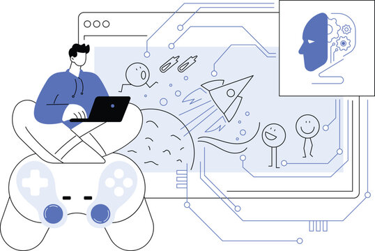 Developer programming game using artificial intelligence technology