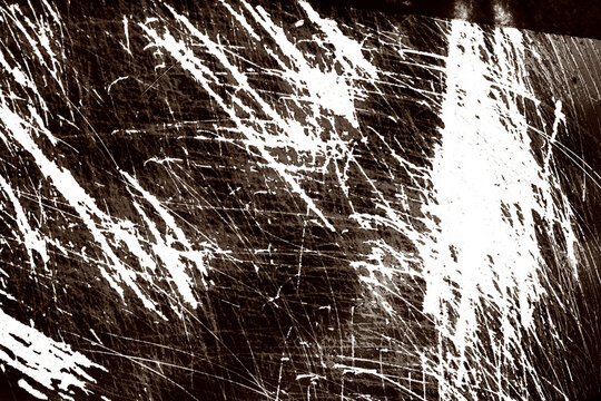 Authentic macro film strip texture featuring scratched emulsion, analog deterioration and vintage sepia wear isolated on transparent background.