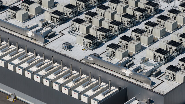 Aerial View of Brussels Data Center Campus