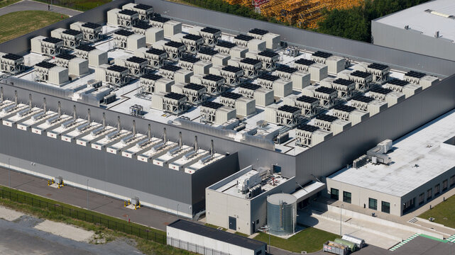 Aerial View of Brussels Data Center Campus