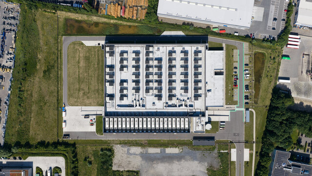 Aerial View of Brussels Data Center Campus