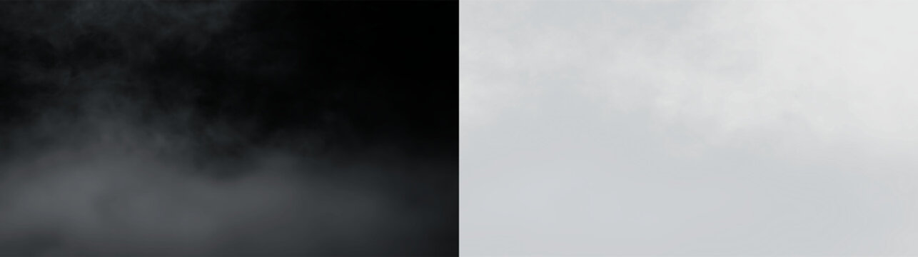 Cloudy sky with gray clouds over a plain background creating a dull atmosphere during the daytime in an undefined location, PNG with a light overlay