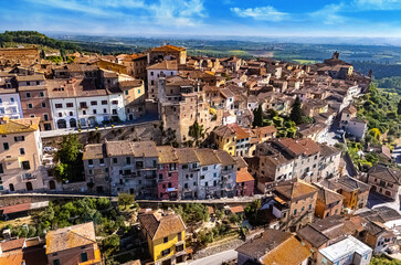 Naklejka premium Chianciano Terme, in the province of Siena, Tuscany, Italy