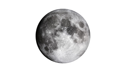 Fototapeta premium Full moon with visible craters and surface details