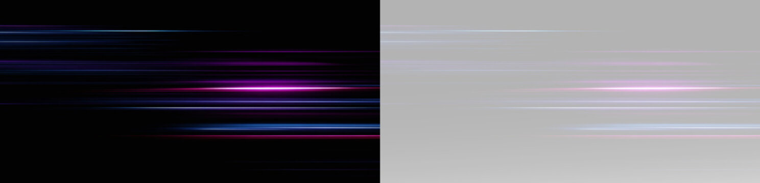 neon light strips of fast speed trail explosion depicting energetic motion velocity lines for sports design