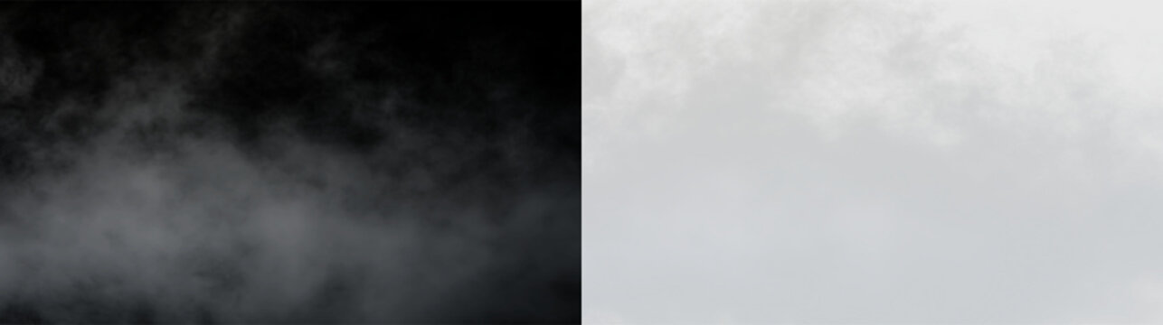 Clouds move slowly across the sky while changing shapes and textures during a gray and overcast day in early afternoon, PNG with a light overlay