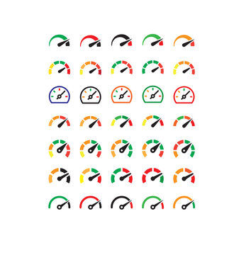  Illustrazione vettoriale di indicatori numerici di punteggio, valutazione e velocit&agrave; da 1 a 10. Ideale per dashboard, recensioni, performance, statistiche e interfacce digitali.