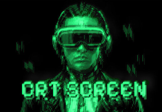 Cyber CRT Screen Effect