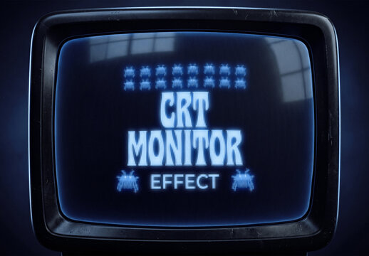 Retro CRT Monitor Effect