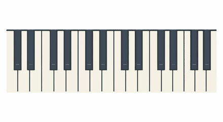 Fototapeta premium Close-up of piano keys with dark and light keys