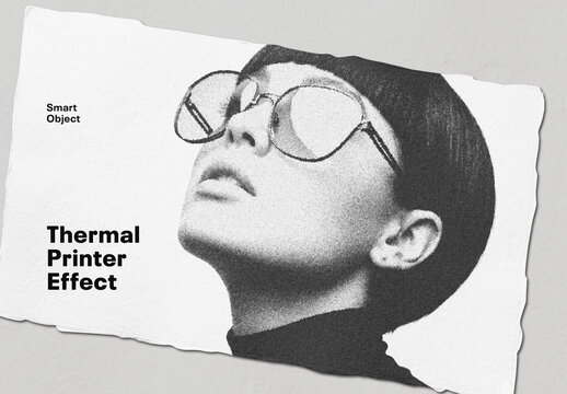 Thermal Printer Photo Effect