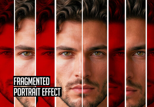 Fragmented Portrait Photo Effect