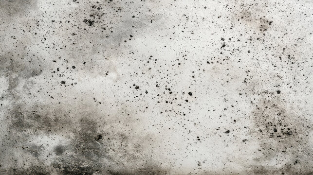 Gritty Concrete Surface: Dark Speckles on Aged Gray Texture, Industrial Background