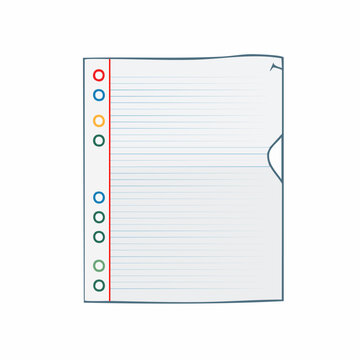 Lined Paper with Binder Holes