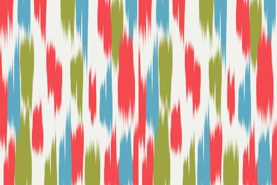 Abstract ikat art background. Uzbekistan ikat pattern. Uzbekistan pattern design for background, wallpaper, textile, art, clothing, wrapping paper, scarf, carpet, print, Uzbek fabric