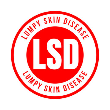 LSD lumpy skin disease symbol icon