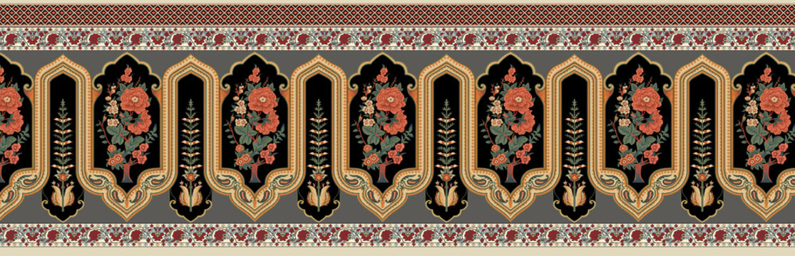 Border Digital Design and saree boder
