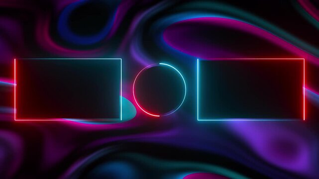 Colorful Closing Screen Frame Motion Background
