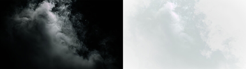Clouds drift across a blue sky during midday with hints of white and gray formations, PNG with a light overlay © Liubov