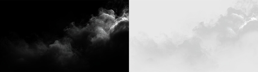 Clouds drifting in a clear sky on a bright day from an overhead view with no distractions, PNG with a light overlay © Liubov