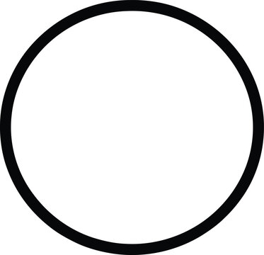 Simple black circle outline a versatile minimalist vector graphic element for modern design logos and abstract concepts