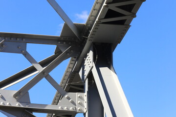 Naklejka premium Steel building frame