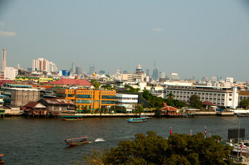 Naklejka premium Chao Phraya river ,Bangkok,Thailand