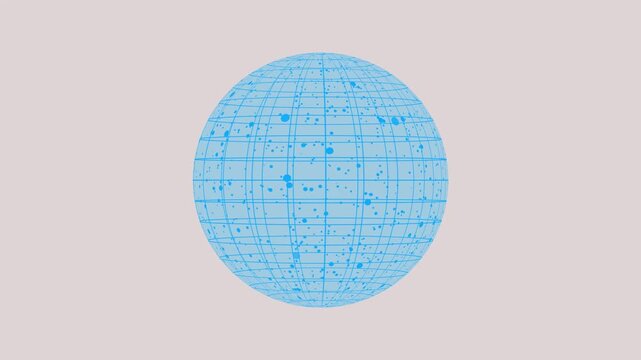 Fantasy beautiful gypsy crystal ball, predicts fate, feel energy of crystal ball in globe earth icon. abstract gray globe planet earth with space 