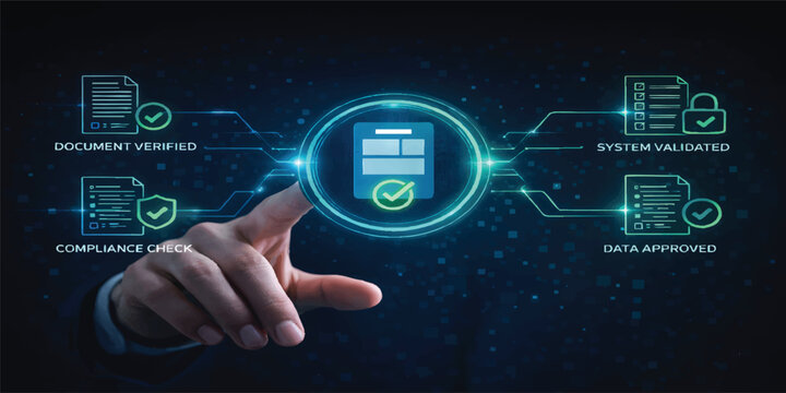 Digital Document Verification Workflow and Automated Approval Process Interface for Compliance and Identity Validation