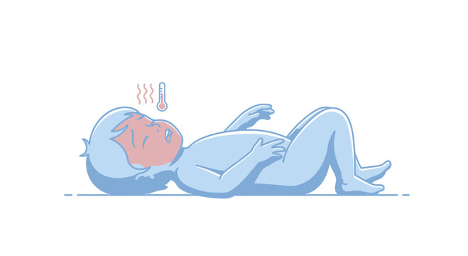 Newborn baby sleeping on back.