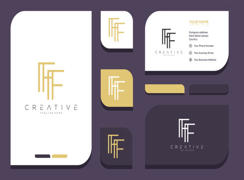 Modern FFF Logo Design and Branding Elements.