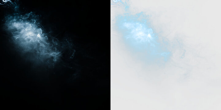 Swirling blue patterns on transparent background showcasing abstract design for various uses, PNG with a light overlay