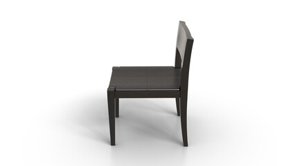 Fototapeta premium Wooden Chair 3D Rendering 