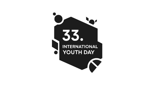 33rd International Youth Day Minimalist Graphic Icon