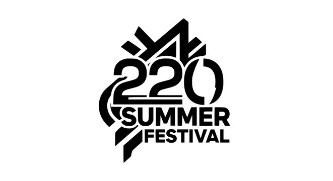 220 Summer Festival Modern Minimalist Logo Design