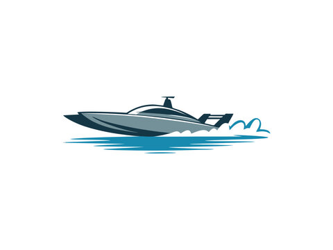 Speedboat on Water