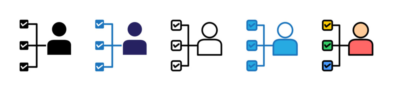 Skills Icon In Multiple Styles And Colors