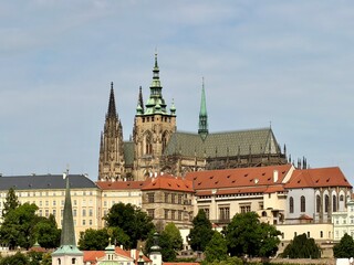 Obraz premium prague castle and charles bridge