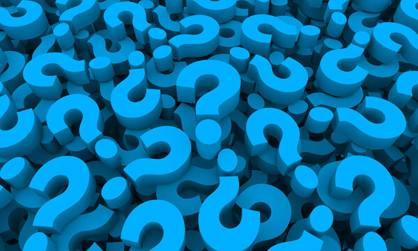 Question Mark Background Inquiry Curious Find Search for Information 3d Illustration