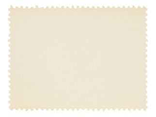Postage stamp with blank paper design space on transparent background  © andras_csontos