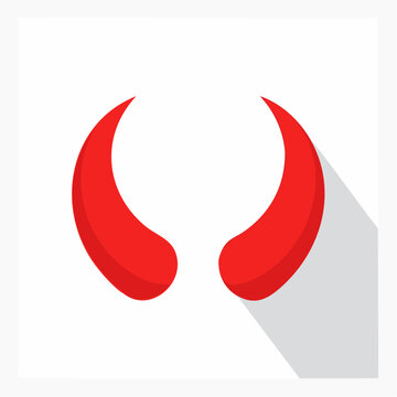 Red Devil Horns Icon