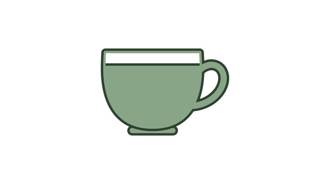 Green Tea Cup With Handle.