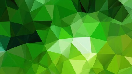 Obraz premium Abstract Green Geometric Pattern