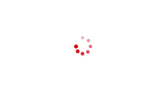 Loading - circle Modern loading animation. Circular loading indicator , loading and buffering icon animation-looped . 4k video. Please wait loading intermission 