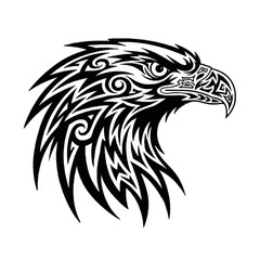 Fototapeta premium Tribal Eagle Head Illustration