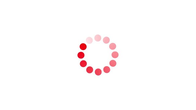 Animated of circle loading icon. Wheel loading. Loading circle icon animation. Animated of circle loading icon. Animated spinning waiting, circle loading processing